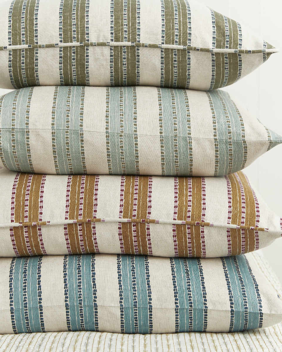 mondocherry - Walter G | kesula linen cushion | slate - stack