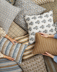 mondocherry - Walter G | aswan linen cushion | toffee - pile