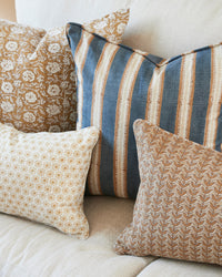 mondocherry - Walter G | etoile linen cushion | saffron - sofa
