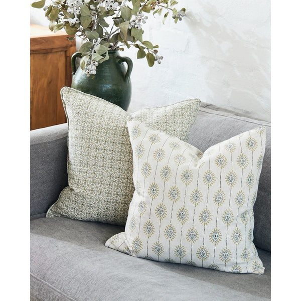 mondocherry - Walter G | girona linen cushion | celadon moss - sofa
