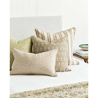 Walter G | hanami linen cushion | shell - mondocherry - bed