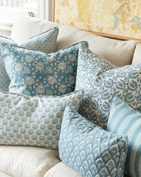 mondocherry - Walter G | haveli linen cushion | mineral - sofa
