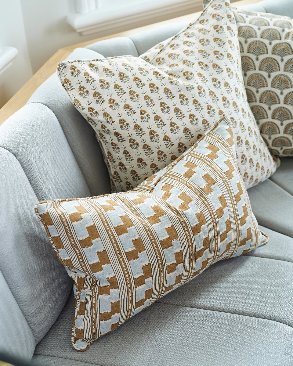 mondocherry - Walter G | kutch linen cushion | sahara