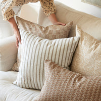 mondocherry - Walter G | kythira linen cushion | washed pista - sofa