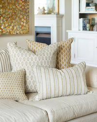 mondocherry - Walter G | kythira linen cushion | washed pista - sofa
