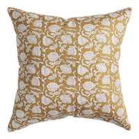 mondocherry - Walter G | marbella linen cushion | saffron
