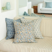mondocherry - Walter G | medusa linen cushion | fresh azure - sofa