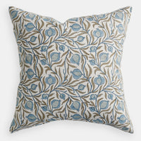 mondocherry - Walter G | medusa linen cushion | fresh azure