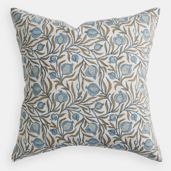 mondocherry - Walter G | medusa linen cushion | fresh azure