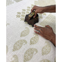 mondocherry - Walter G | nori linen cushion | elm - printing