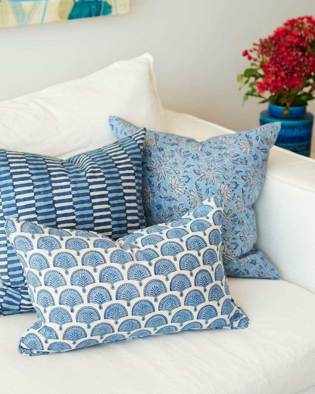 mondocherry - Walter G | Nori Linen cushion - Riviera - sofa