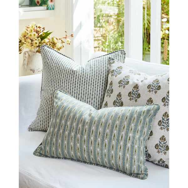 mondocherry - Walter G | seti linen cushion | celadon moss - sofa