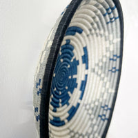 "Akagera" african woven bowl | navy | large - mondocherry - side