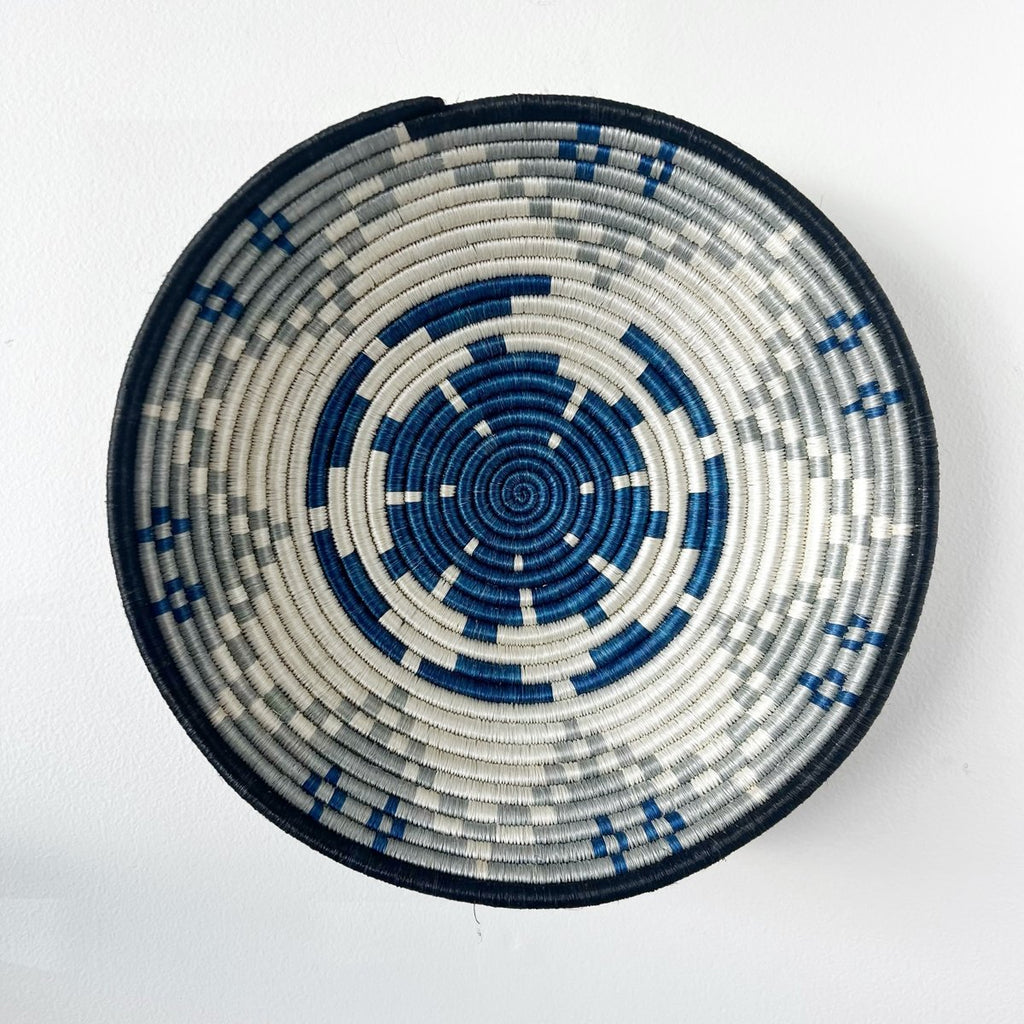 "Akagera" african woven bowl | navy | large - mondocherry