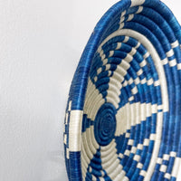 "Kwizera" african woven bowl | lake | large - mondocherry - side