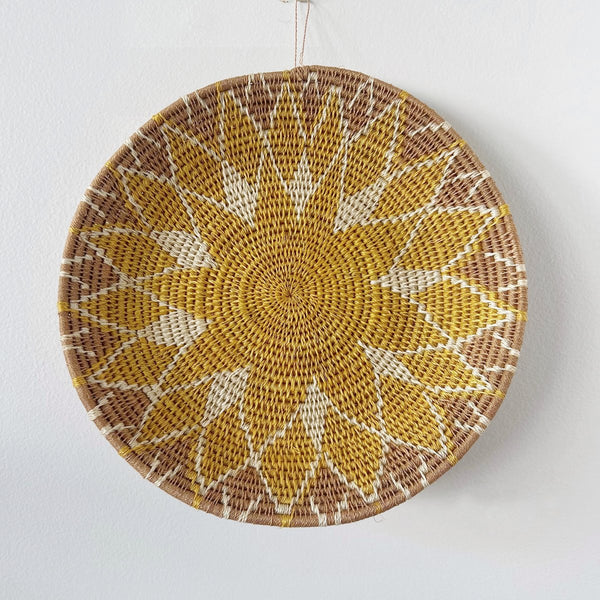 "Zienzele" african woven bowl | gold #2 - mondocherry