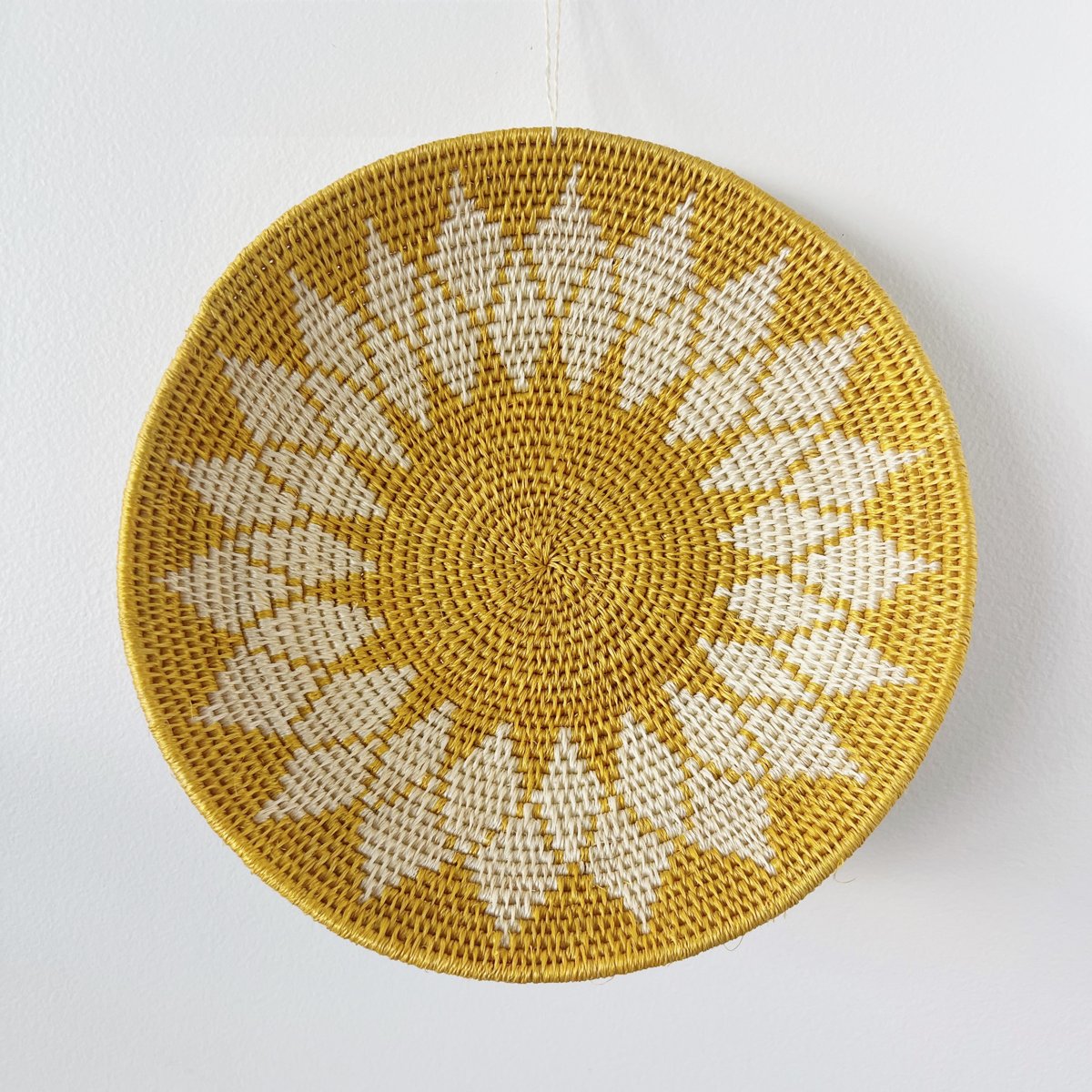 "Zienzele" african woven bowl | gold #1 - mondocherry