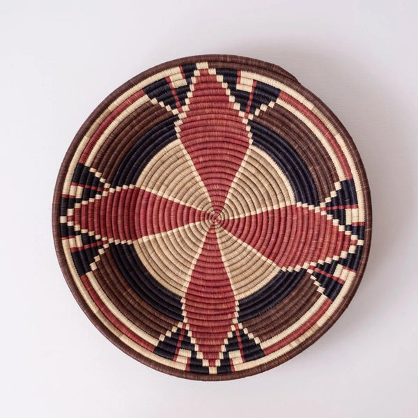 mondocherry - "Warrior" woven bowl large - wall decor