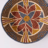 mondocherry - "Stained Glass" woven bowl - wall decor - close