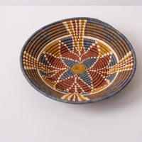 mondocherry - "Stained Glass" woven bowl - wall decor - side
