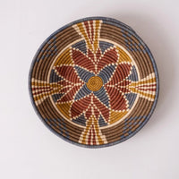 mondocherry - "Stained Glass" woven bowl - wall decor