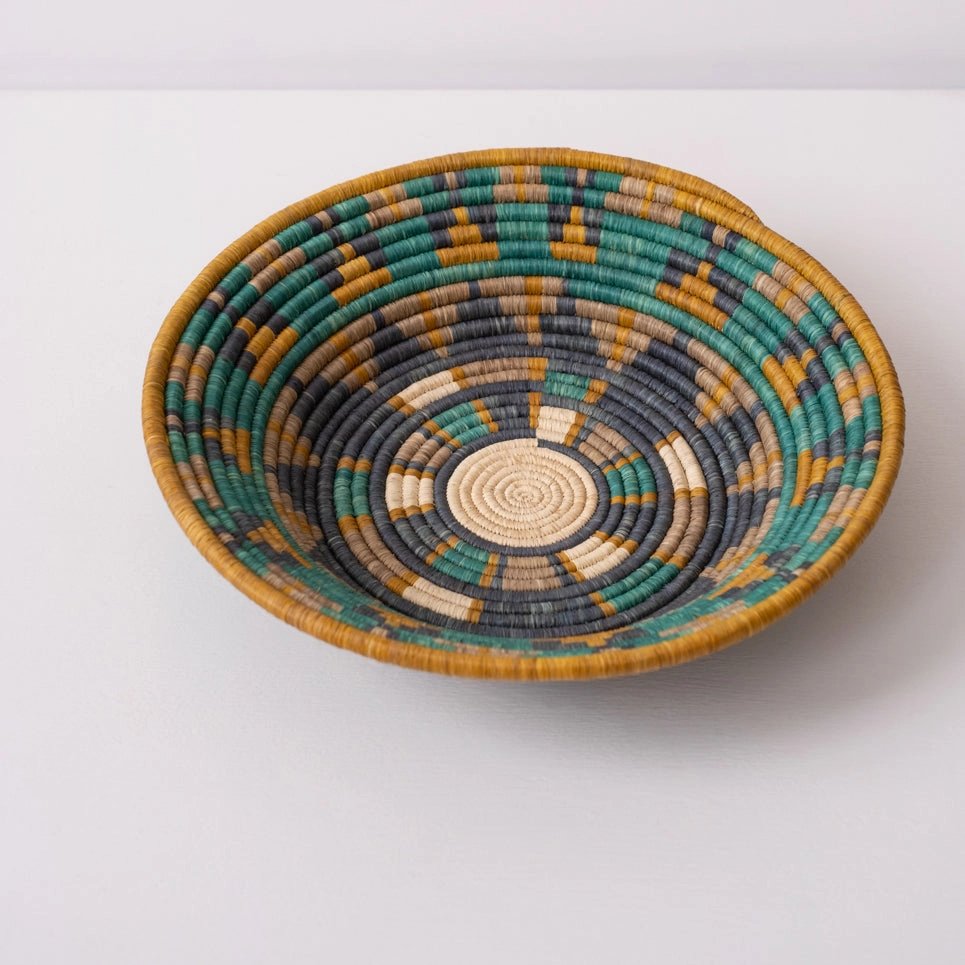 mondocherry - "Star Gate" woven bowl - wall decor - side