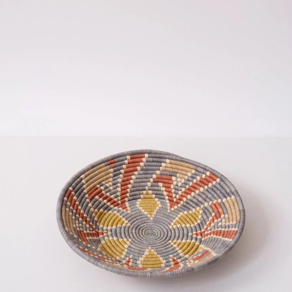 mondocherry - "Windmill" woven bowl - wall decor - side