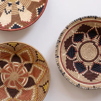 mondocherry - "Hibiscus" woven bowl - wall decor - wall display