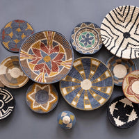 mondocherry - "Star Petal" woven bowl midsize - wall decor - display