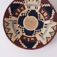 mondocherry - "Villages" woven bowl - wall decor - close