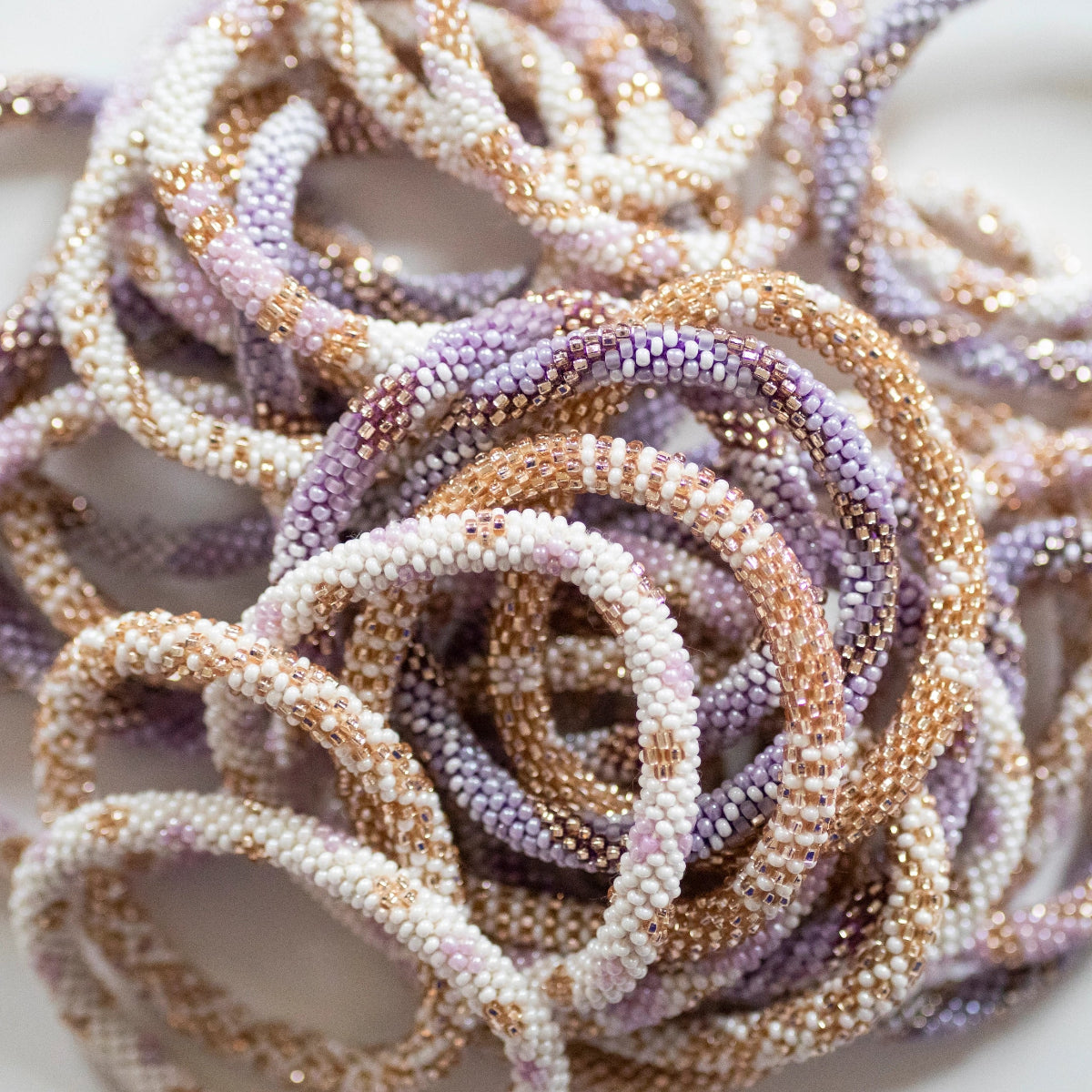mondocherry - aid through trade | roll on bracelet | provence - close