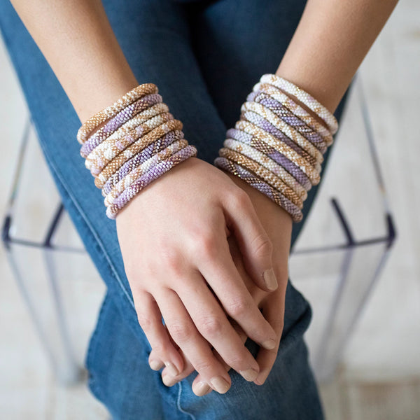 mondocherry - aid through trade | roll on bracelet | provence - wear