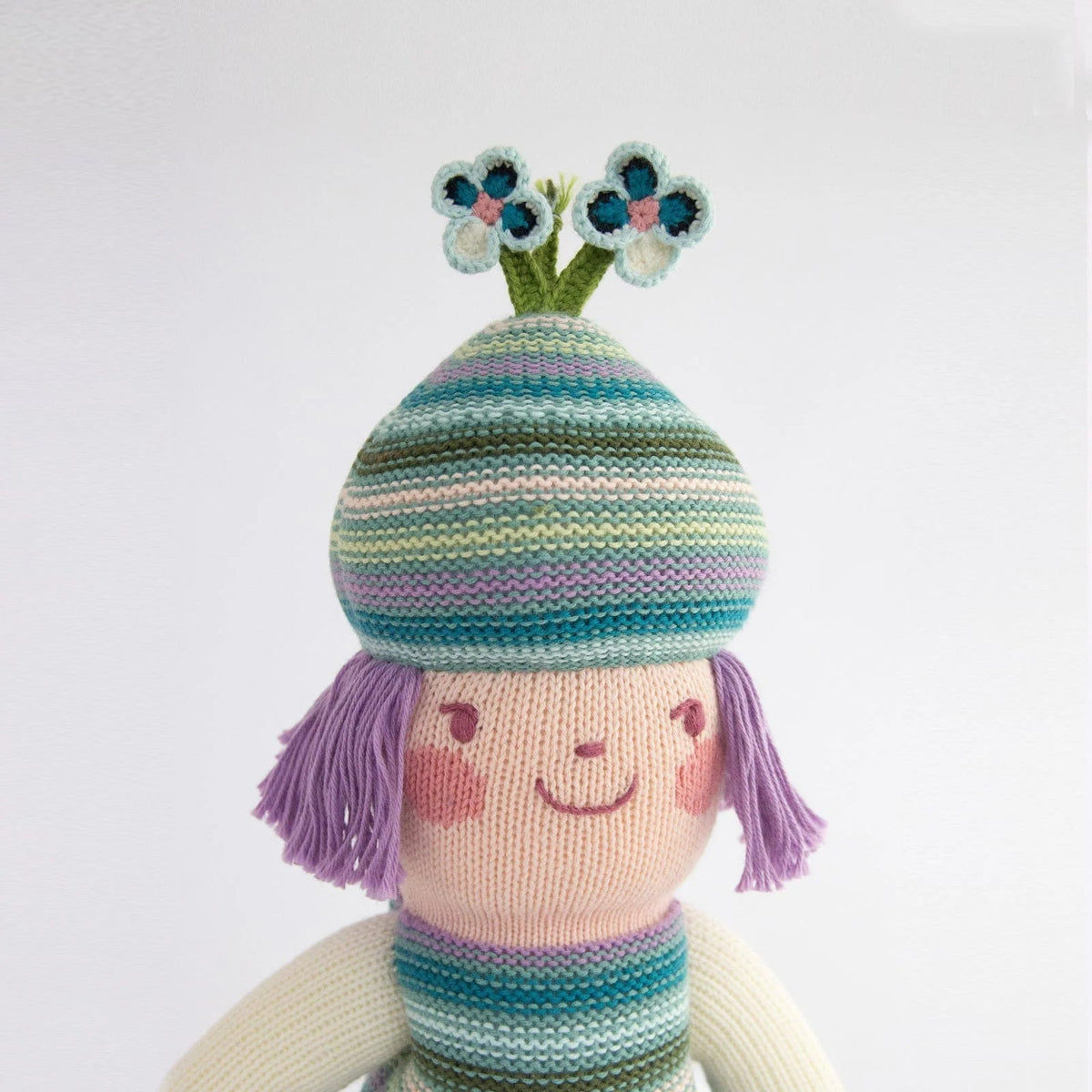 mondocherry - Blabla | "Bloom the flower" kids cotton doll - close