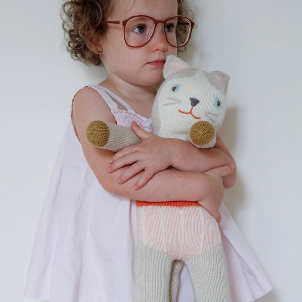 mondocherry - Blabla | "Collette the cat" kids cotton doll - cuddle