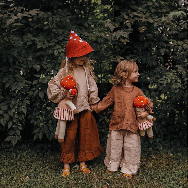 mondocherry - Blabla | "Pippa the mushroom" kids cotton doll - play