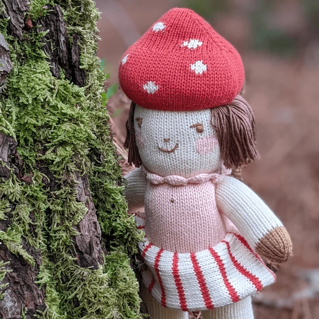 mondocherry - Blabla | "Pippa the mushroom" kids cotton doll - tree