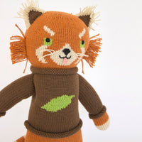 Blabla | "Toulouse the Red Panda" kids cotton doll - mondocherry - close