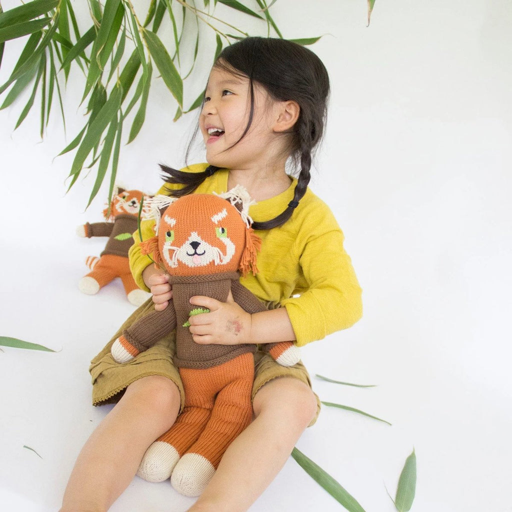 Blabla | "Toulouse the Red Panda" kids cotton doll - mondocherry - hold