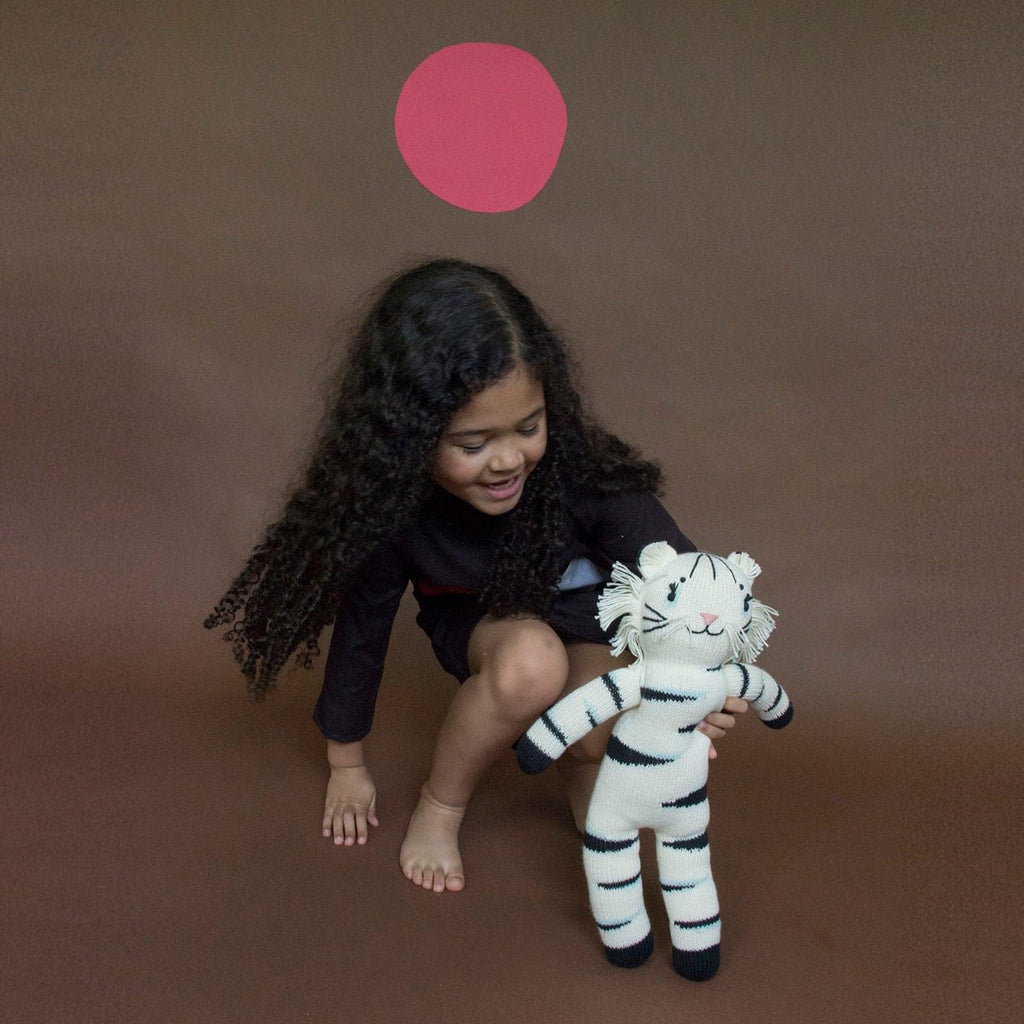 Blabla | "Zigzag the Tiger" kids cotton doll - mondocherry - play