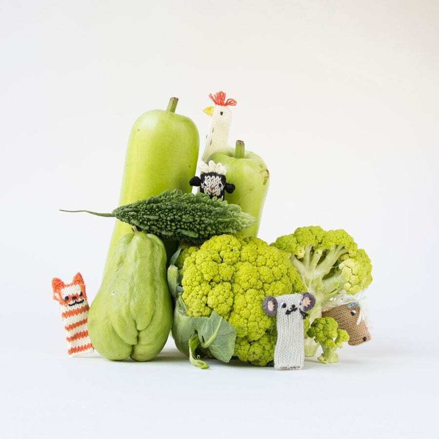 Blabla | finger puppets | barnyard set - mondocherry - veges