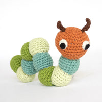 mondocherry - Blabla | cotton baby rattle | caterpillar