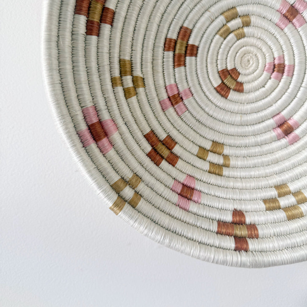mondocherry - "Bloom" African woven bowl | Large | blossom #2 - close