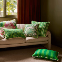 mondocherry - Bonnie and Neil | azalea linen cushion | sage - sofa