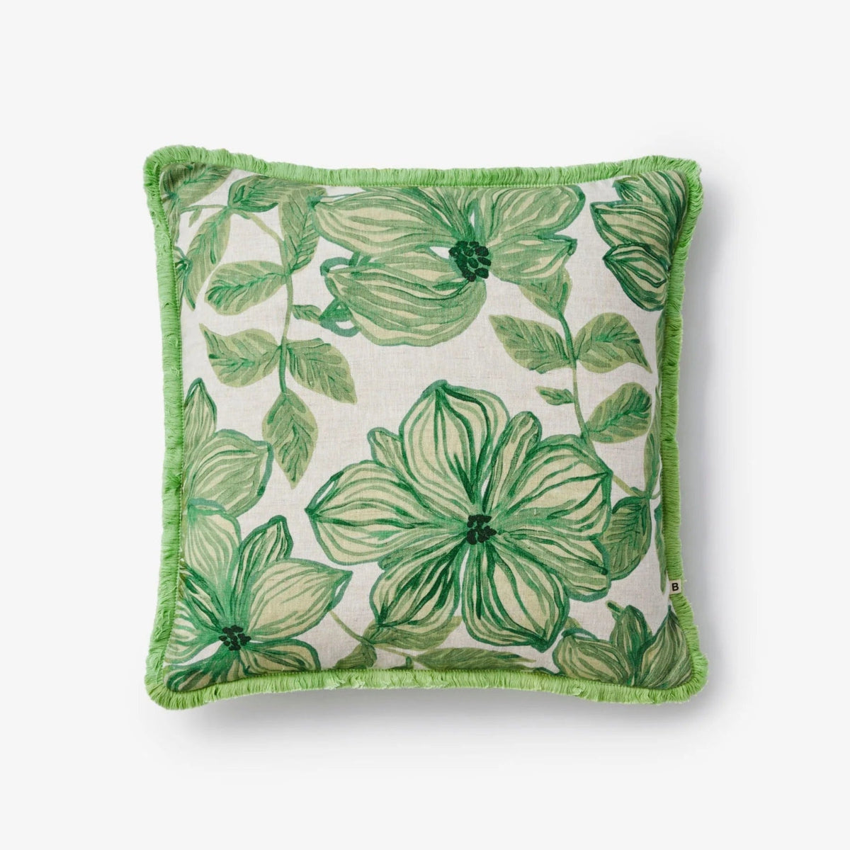 mondocherry - Bonnie and Neil | azalea linen cushion | sage