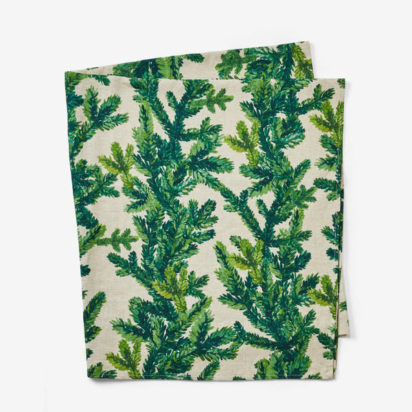 mondocherry - Bonnie and Neil linen tablecloth - festive foliage green