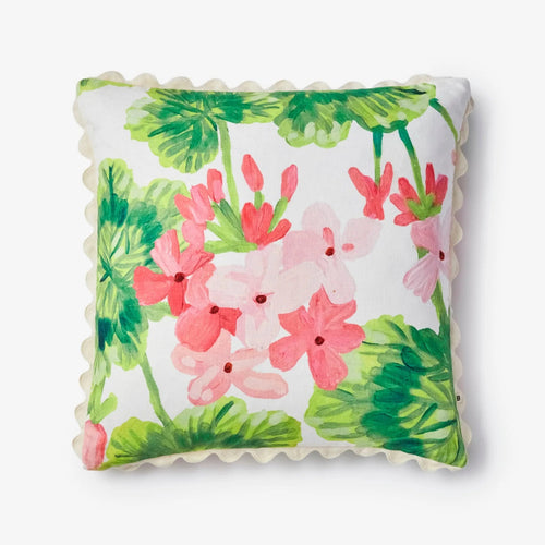 mondocherry - Bonnie and Neil | geranium multi linen cushion