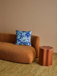 mondocherry - Bonnie and Neil | violet linen cushion | blue - display