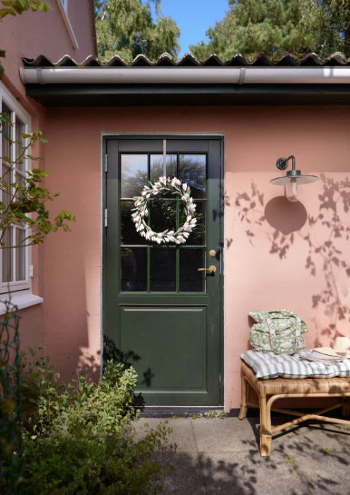 mondocherry - Bungalow | snowdrop wreath | off-white - door