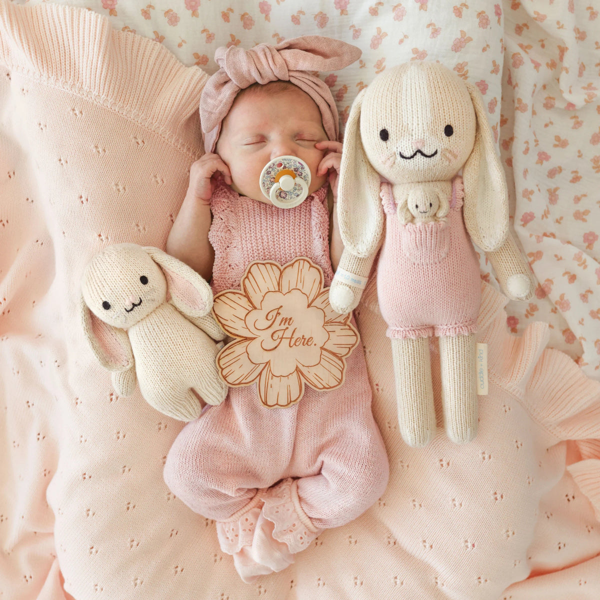 mondocherry - Cuddle & Kind "Briar the bunny" kids cotton doll - baby