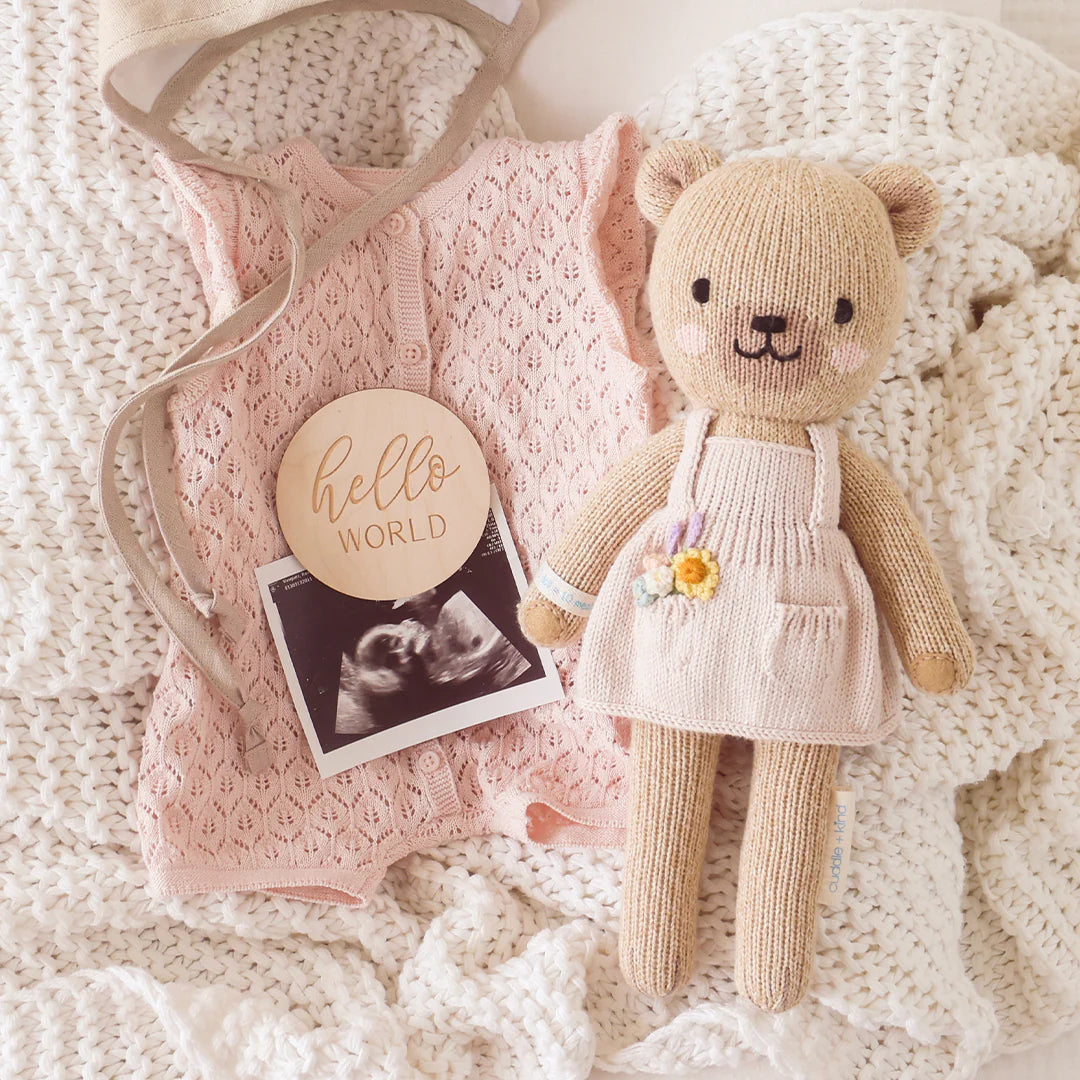 mondocherry - Cuddle & Kind "Goldie the Honey Bear" kids cotton doll - gift